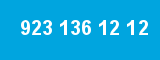 923 136 12 12